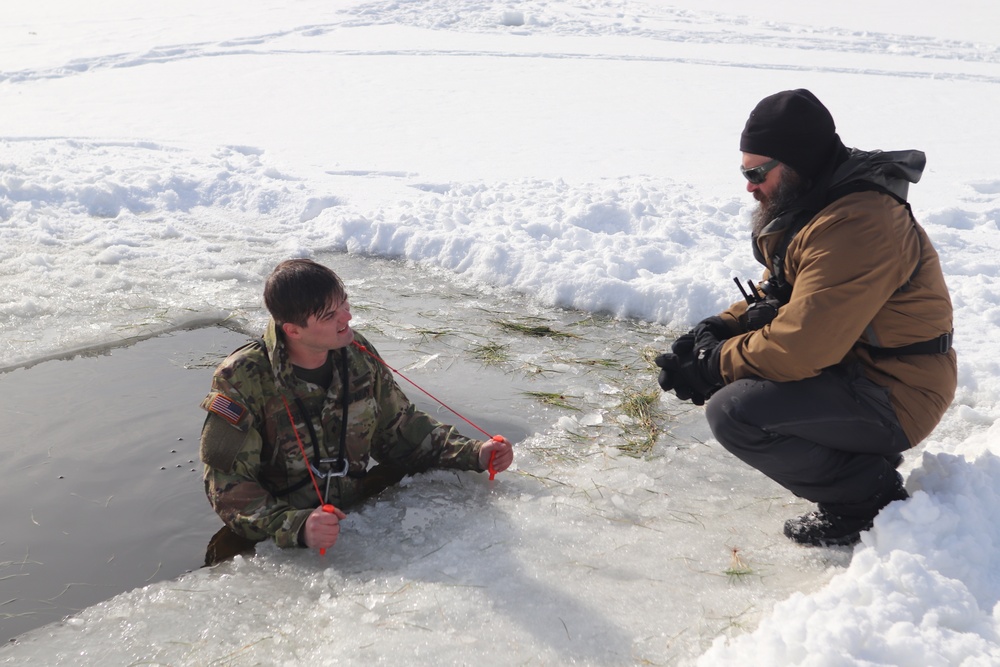 CWOC class 22-03 students jump in for cold-water immersion training