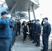 Sailors are rung off USS Ross