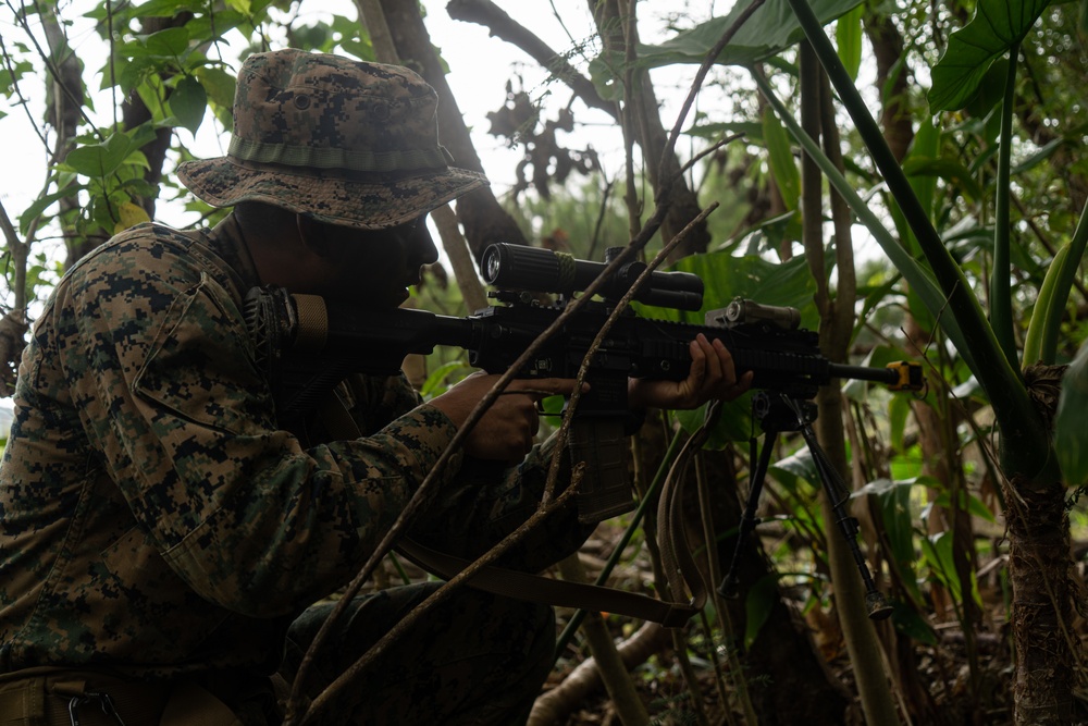 U.S. Marines conduct Jungle Warfare Exercise 22