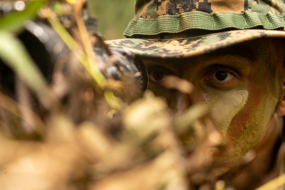 U.S. Marines conduct Jungle Warfare Exercise 22