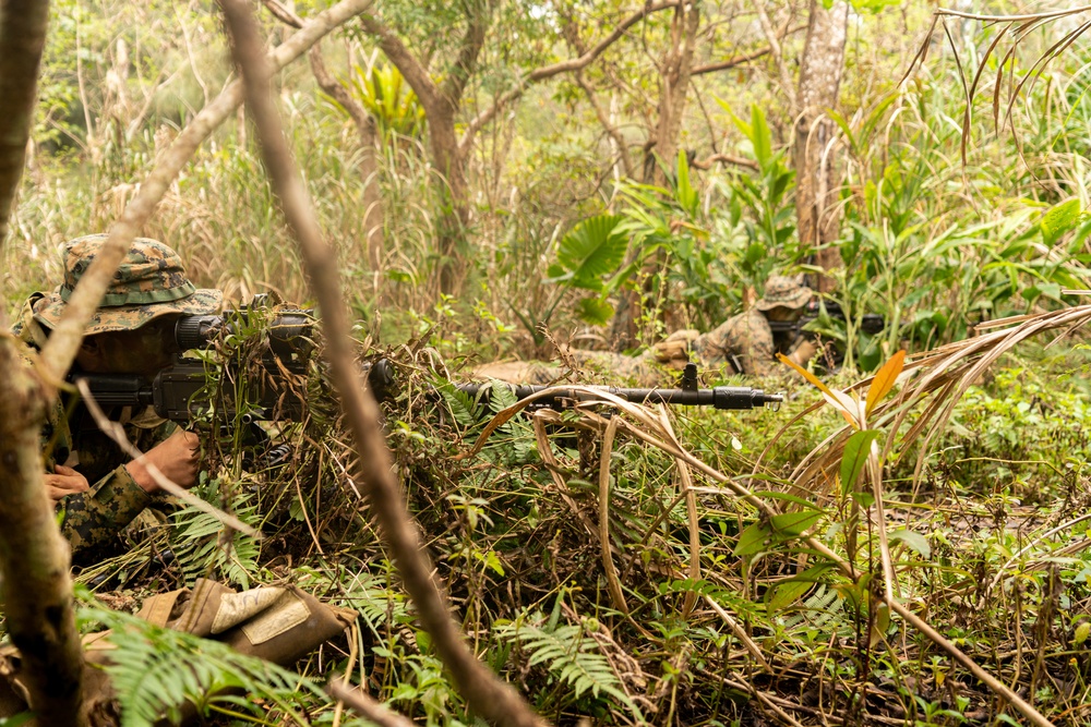 U.S. Marines conduct Jungle Warfare Exercise 22