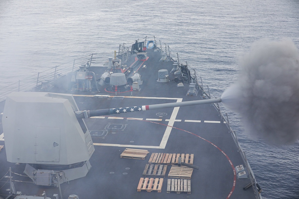 Gravely is deployed with the Harry S. Truman Carrier Strike Group on a scheduled deployment in the U.S. Sixth Fleet area of operations.