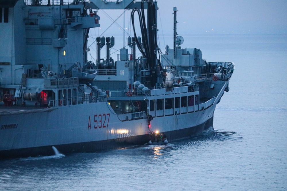 Gravely is deployed with the Harry S. Truman Carrier Strike Group on a scheduled deployment in the U.S. Sixth Fleet area of operations.
