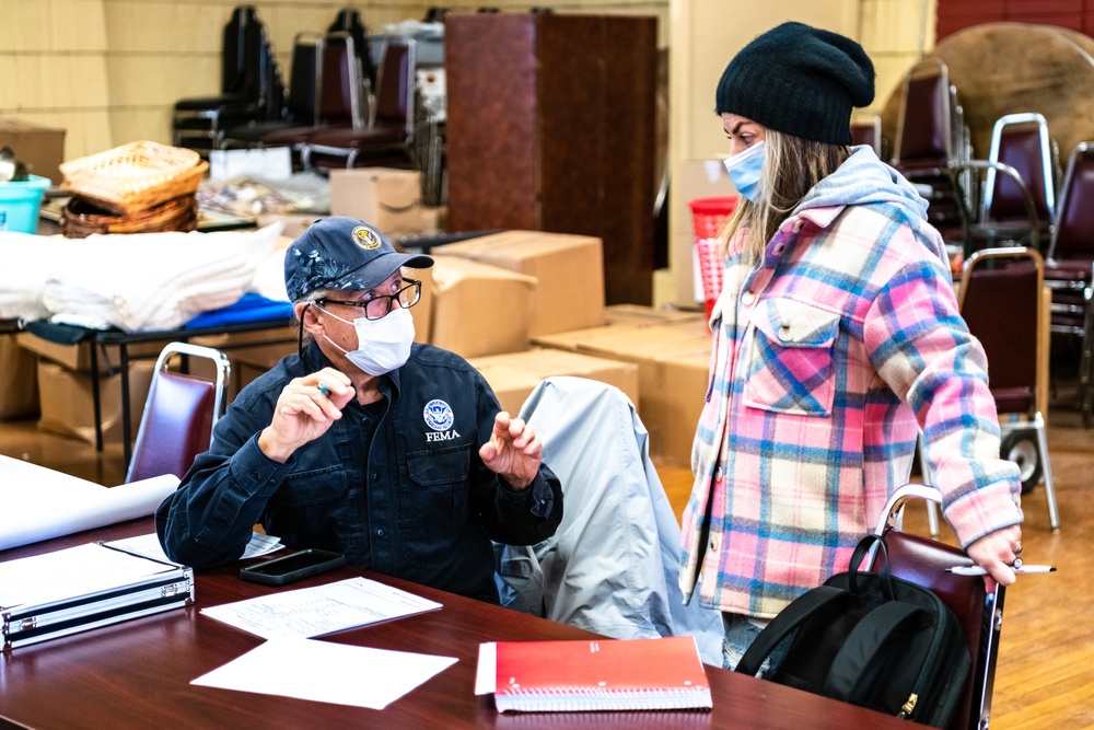 FEMA Conducts PA Inspection of Damage at Temple