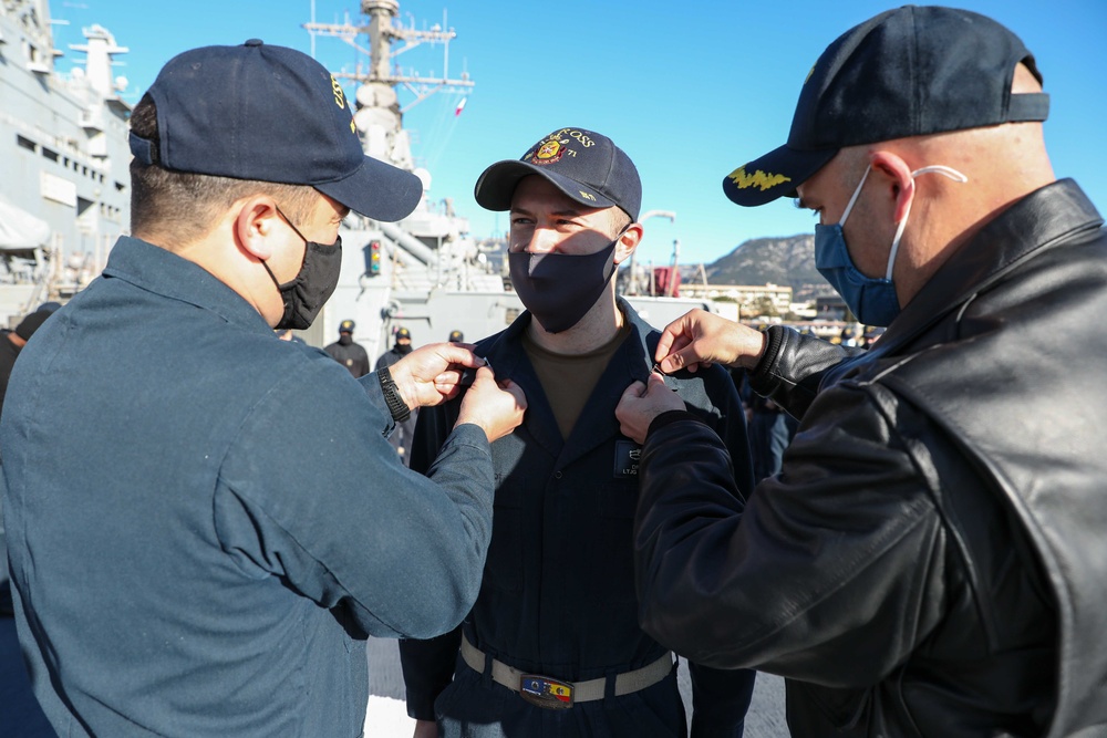 USS Ross holds promotion ceremony