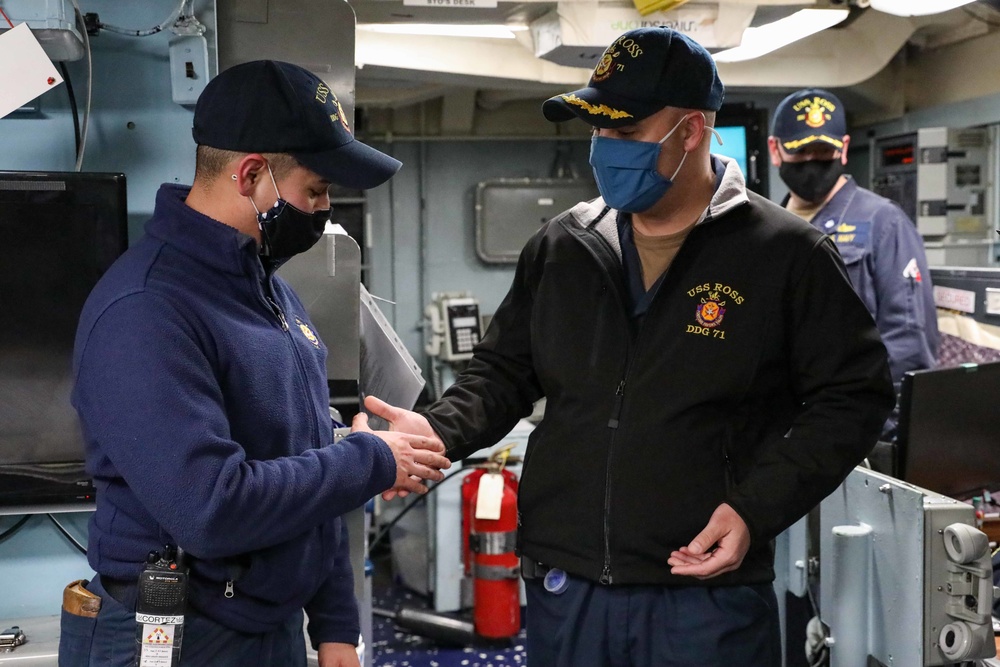 ET3 Cortez reenlistment