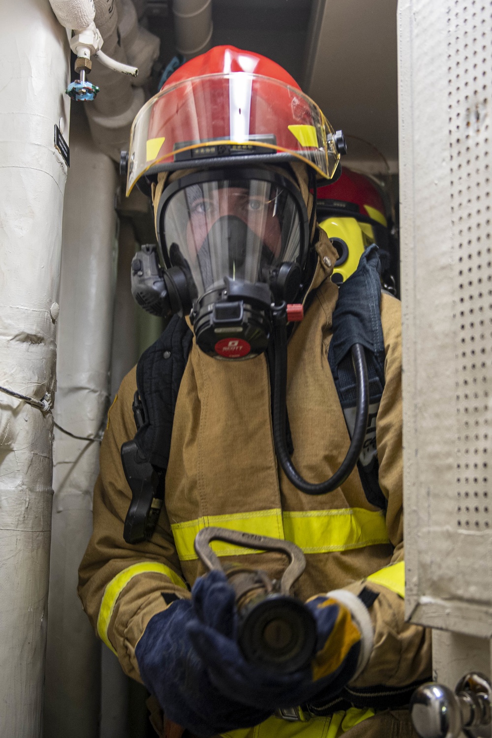 USS America Conducts Damage Control Drill