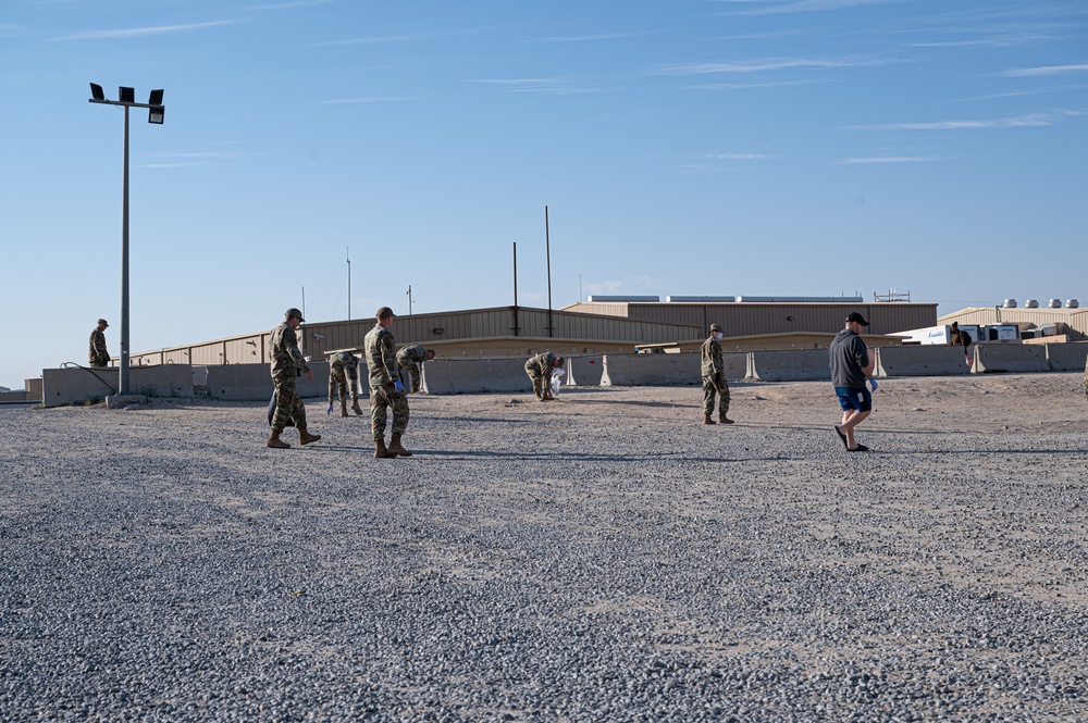 Base beautification at Ali Al Salem Air Base