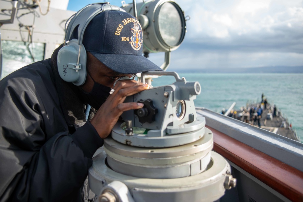 Jason Dunham is part of the Harry S. Truman Carrier Strike Group on a scheduled deployment in the U.S. Sixth Fleet area of operations.