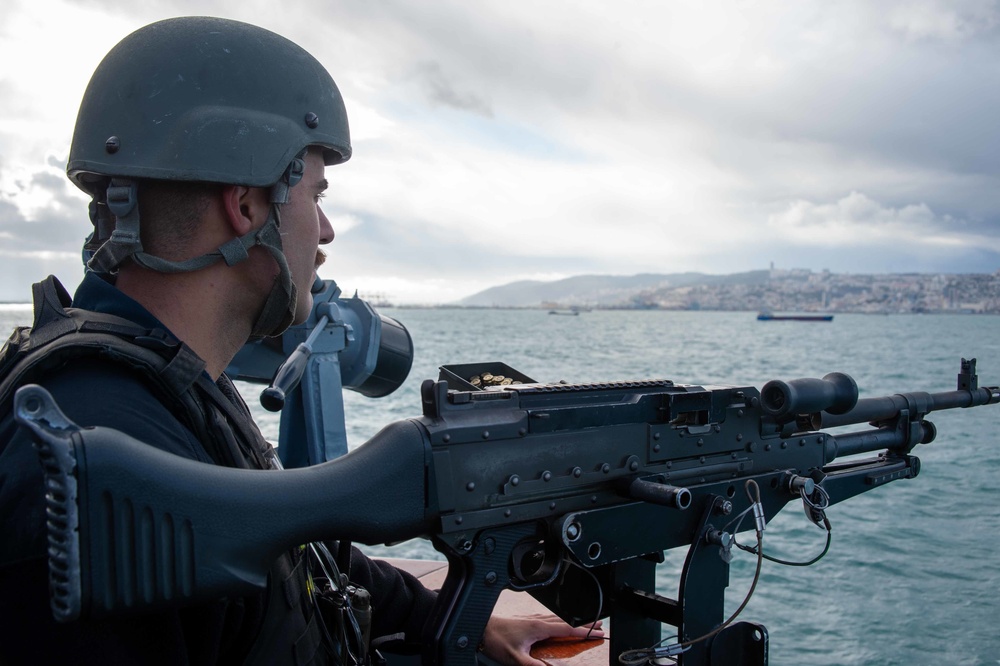 Jason Dunham is part of the Harry S. Truman Carrier Strike Group on a scheduled deployment in the U.S. Sixth Fleet area of operations.