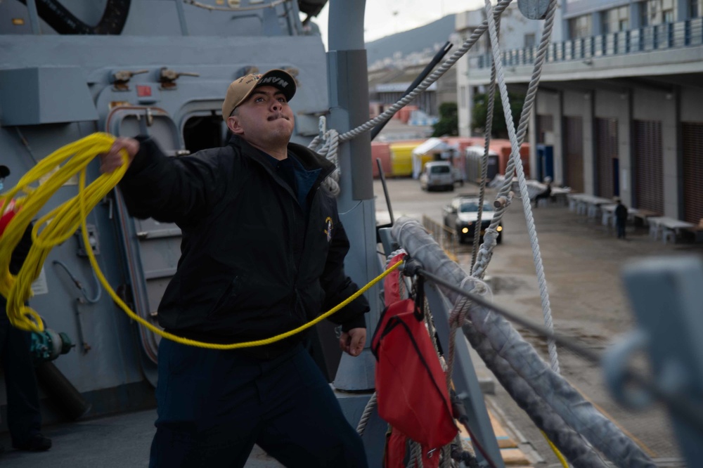 Jason Dunham is part of the Harry S. Truman Carrier Strike Group on a scheduled deployment in the U.S. Sixth Fleet area of operations.