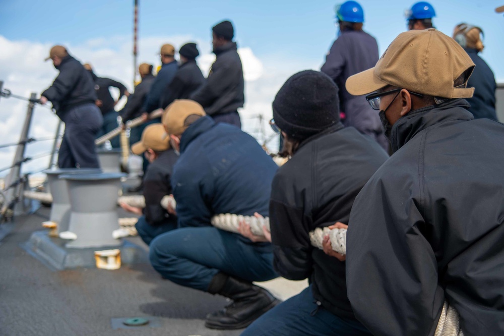 Jason Dunham is part of the Harry S. Truman Carrier Strike Group on a scheduled deployment in the U.S. Sixth Fleet area of operations.