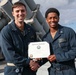 USS Ross Sailor reenlists