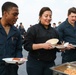 USS Ross holds &quot;steel beach&quot; picnic