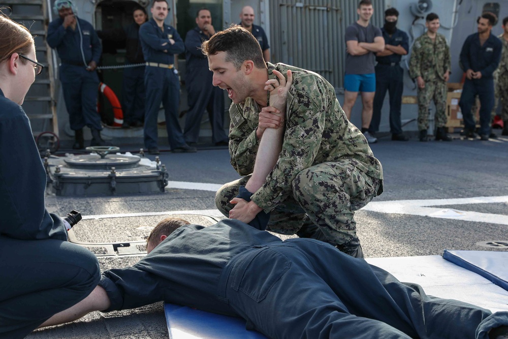 DVIDS - Images - USS Ross Sailors complete Oleoresin Capsicum training ...
