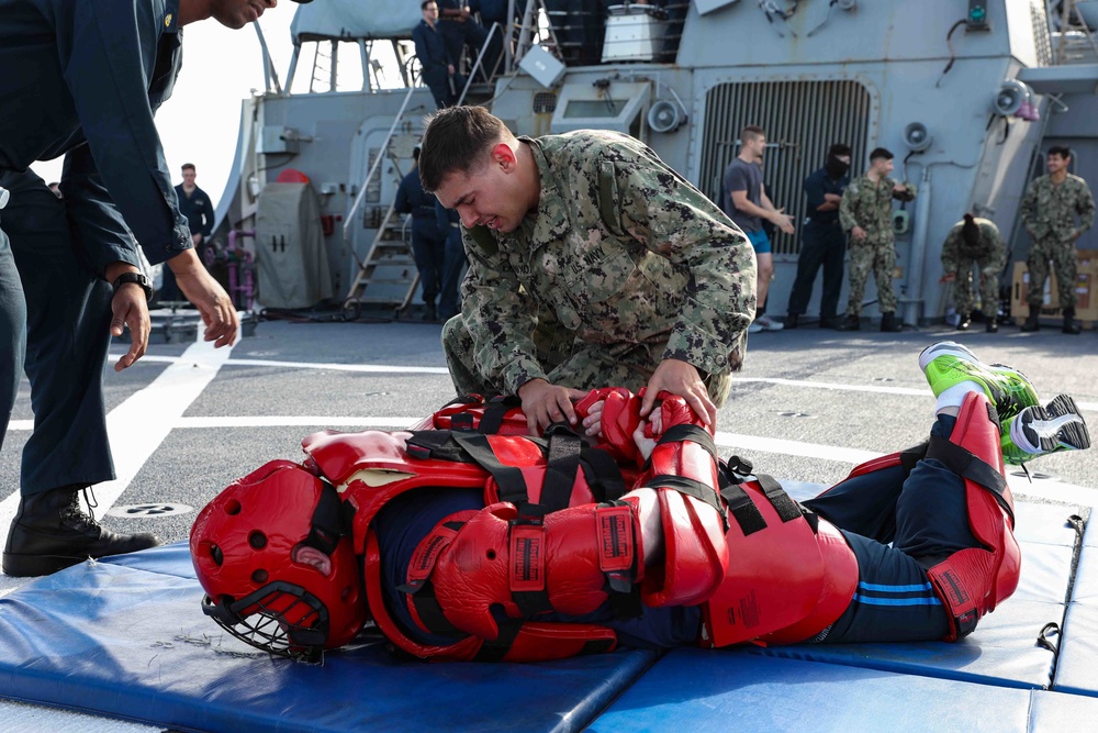 DVIDS - Images - USS Ross Sailors complete Oleoresin Capsicum training ...