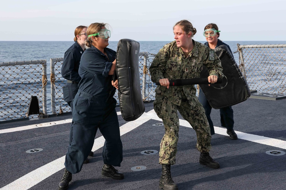 DVIDS - Images - USS Ross Sailors complete Oleoresin Capsicum training ...