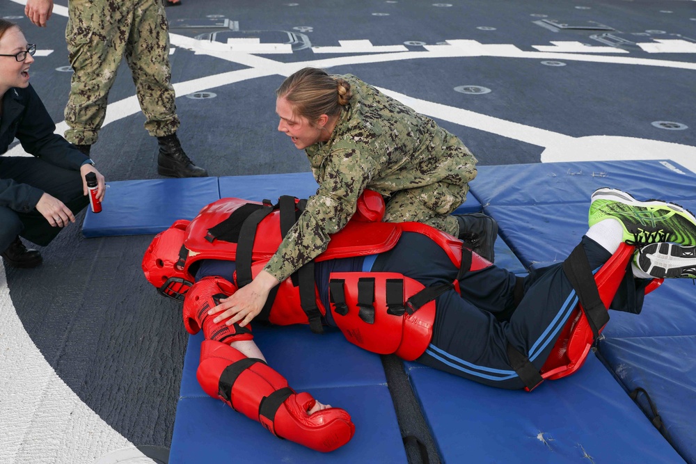 DVIDS - Images - USS Ross Sailors complete Oleoresin Capsicum training ...