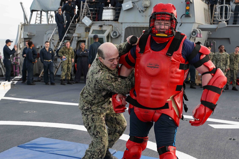 DVIDS - Images - USS Ross Sailors complete Oleoresin Capsicum training ...