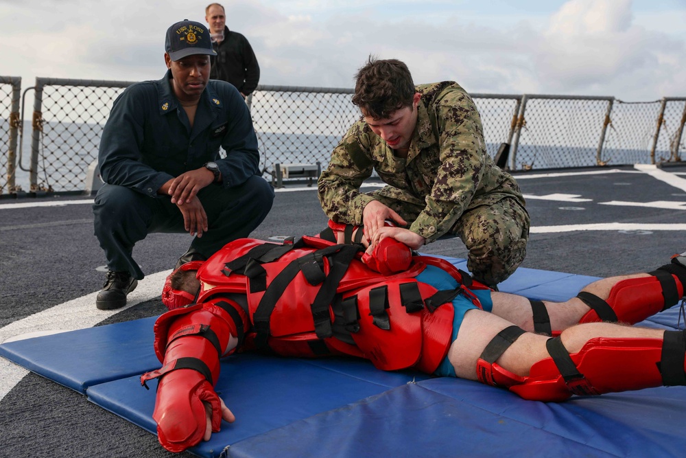 DVIDS - Images - USS Ross Sailors complete Oleoresin Capsicum training ...