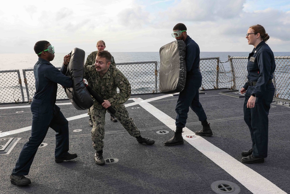 DVIDS - Images - USS Ross Sailors complete Oleoresin Capsicum training ...