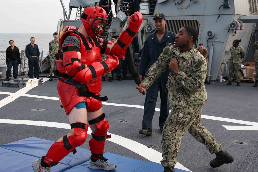 DVIDS - Images - USS Ross Sailors complete Oleoresin Capsicum training ...