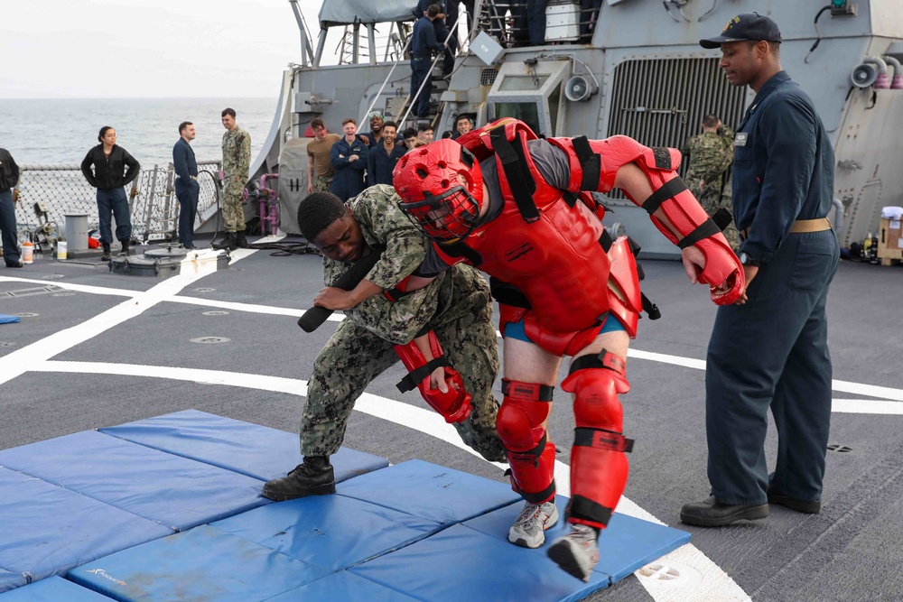 DVIDS - Images - USS Ross Sailors complete Oleoresin Capsicum training ...