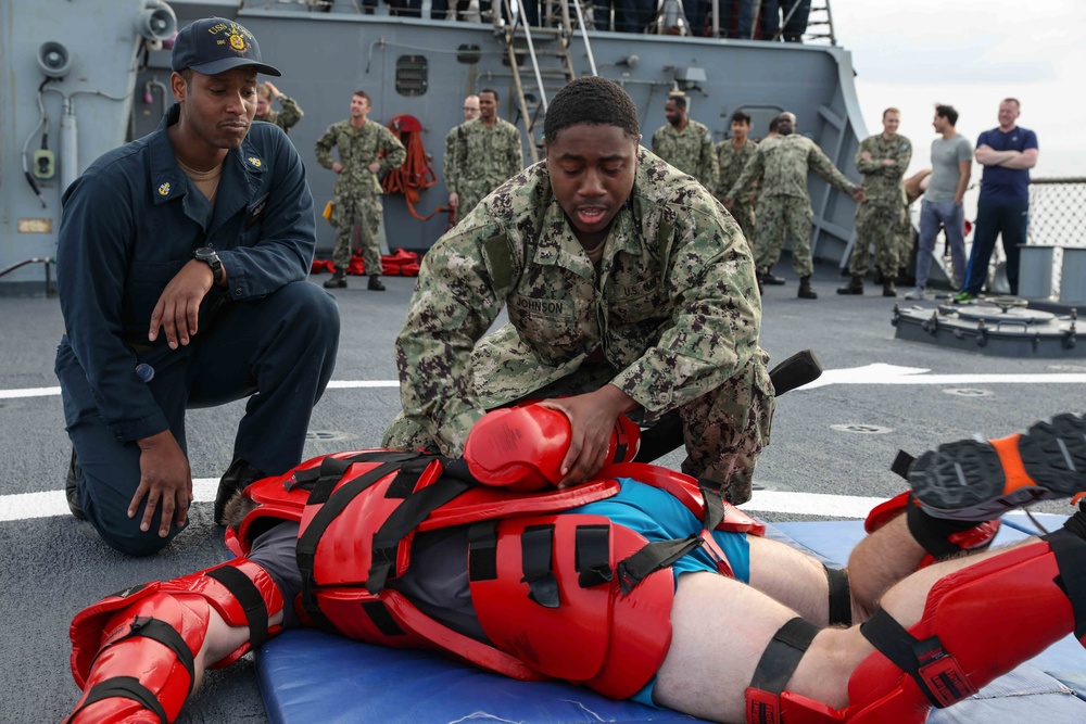 DVIDS - Images - USS Ross Sailors complete Oleoresin Capsicum training ...