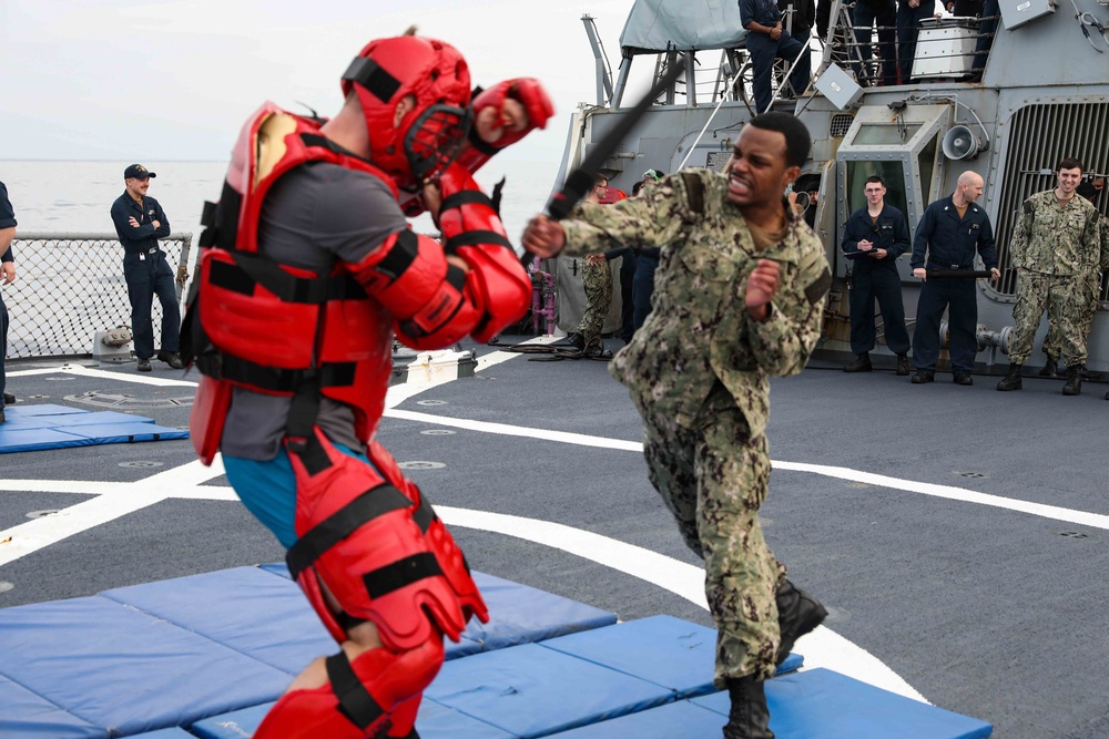 DVIDS - Images - USS Ross Sailors complete Oleoresin Capsicum training ...