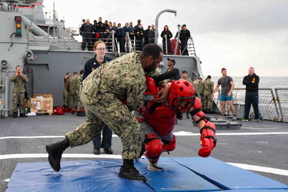 DVIDS - Images - USS Ross Sailors complete Oleoresin Capsicum training ...