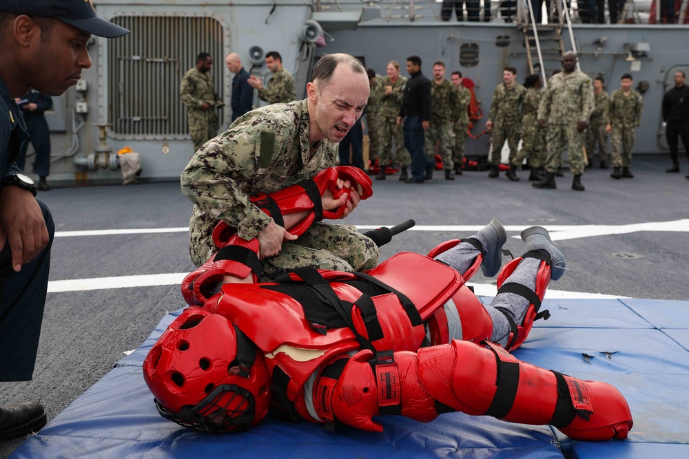 DVIDS - Images - USS Ross Sailors complete Oleoresin Capsicum training ...