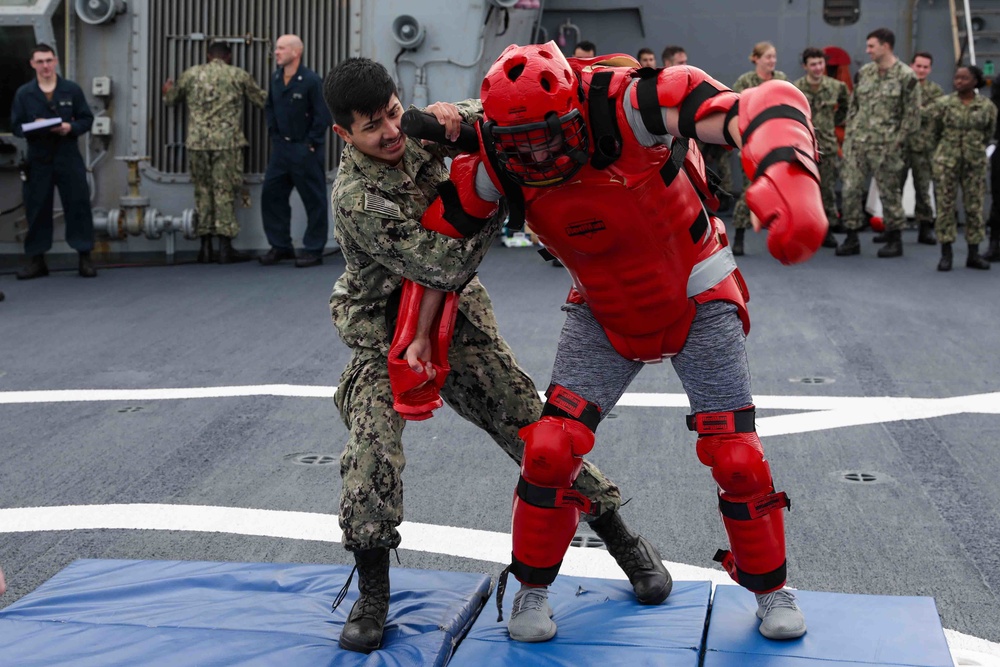 DVIDS - Images - USS Ross Sailors complete Oleoresin Capsicum training ...