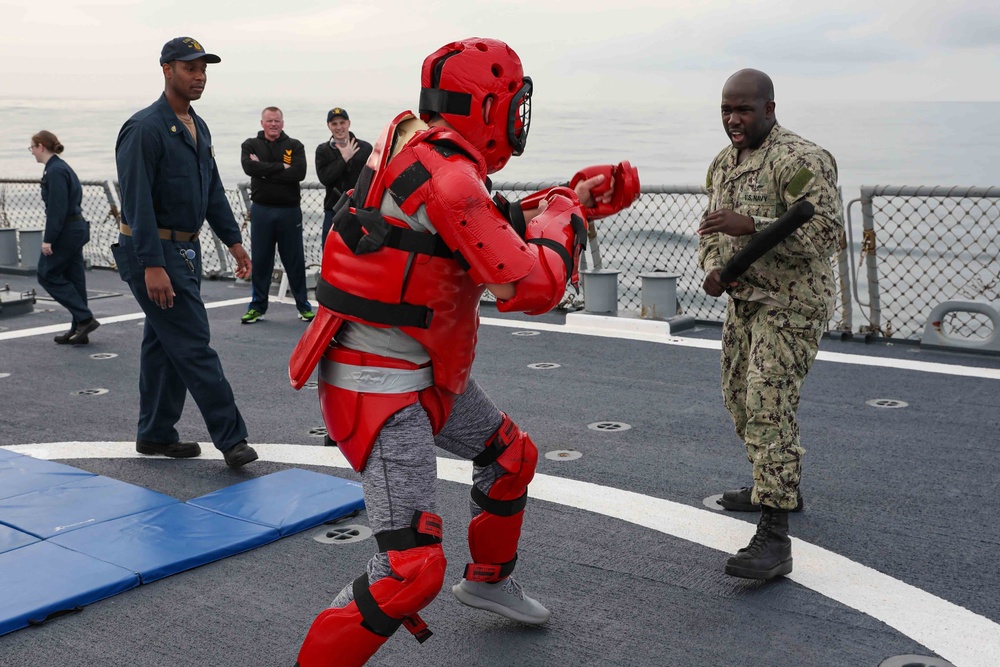 DVIDS - Images - USS Ross Sailors complete Oleoresin Capsicum training ...