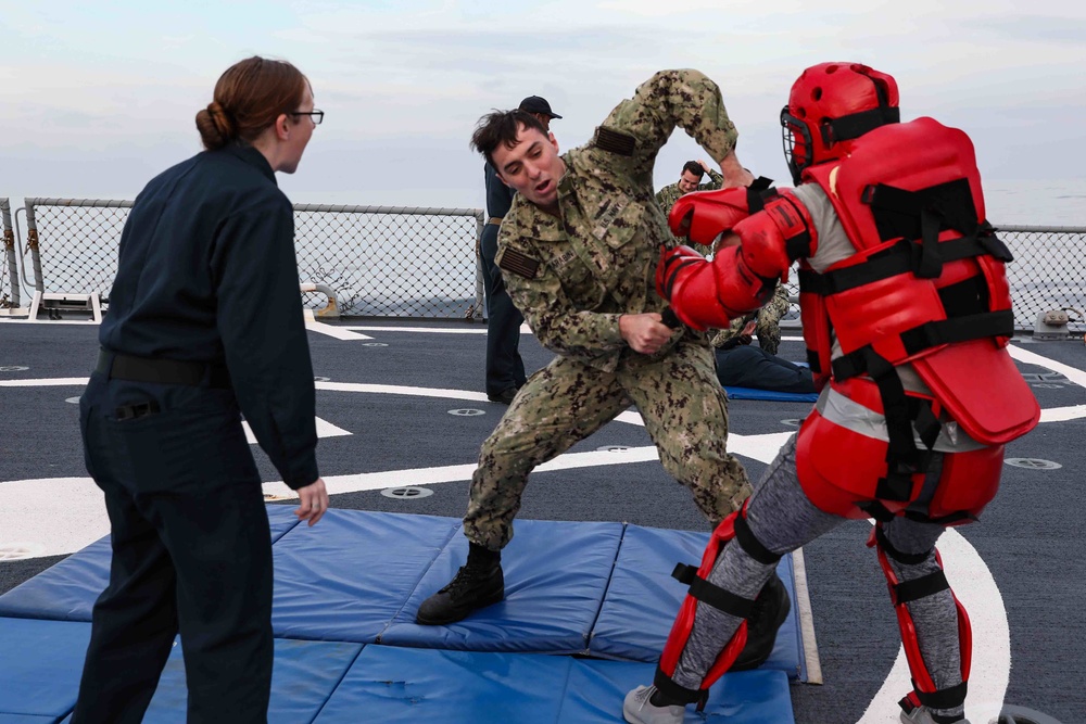 DVIDS - Images - USS Ross Sailors complete Oleoresin Capsicum training ...