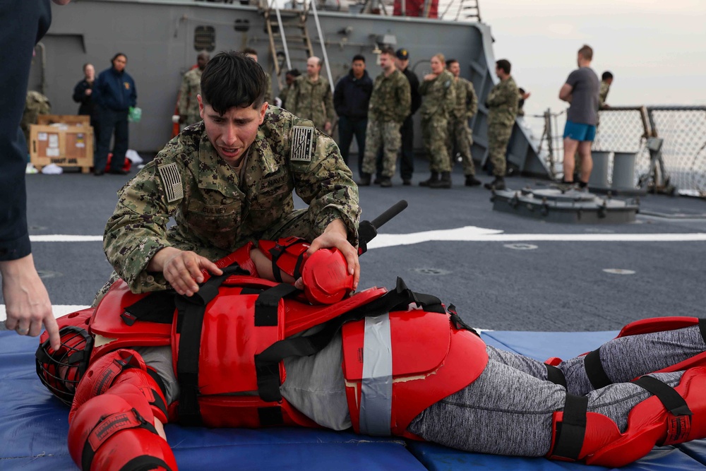 DVIDS - Images - USS Ross Sailors complete Oleoresin Capsicum training ...