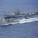 JMSDF Towada and Myoko conduct a RAS with Mobile Bay
