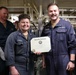 USS Ross Sailor reenlists