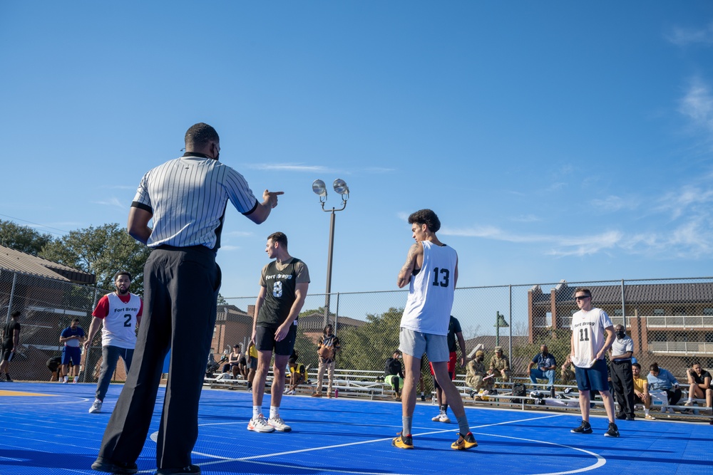 Pope Opens New Basketball Courts with Ribbon Cutting, Tournament