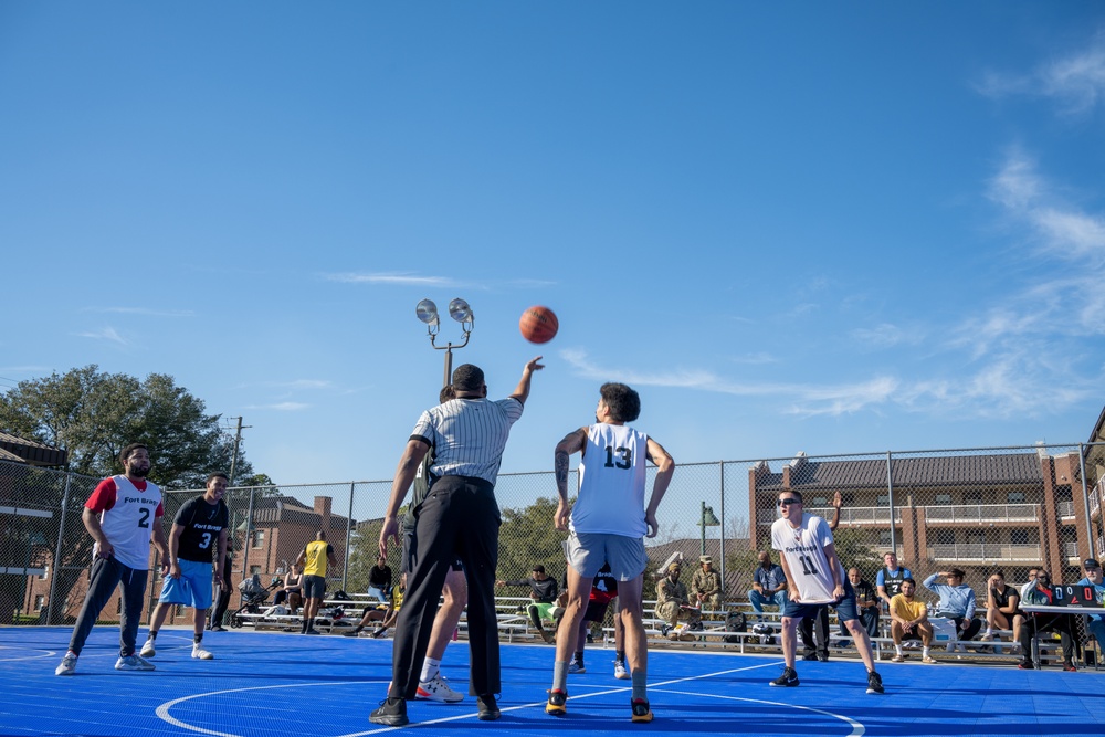 Pope Opens New Basketball Courts with Ribbon Cutting, Tournament