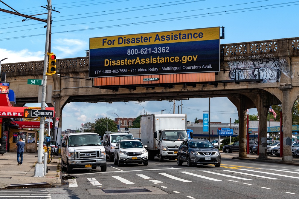 Billboards Message FEMA Assistance for Ida