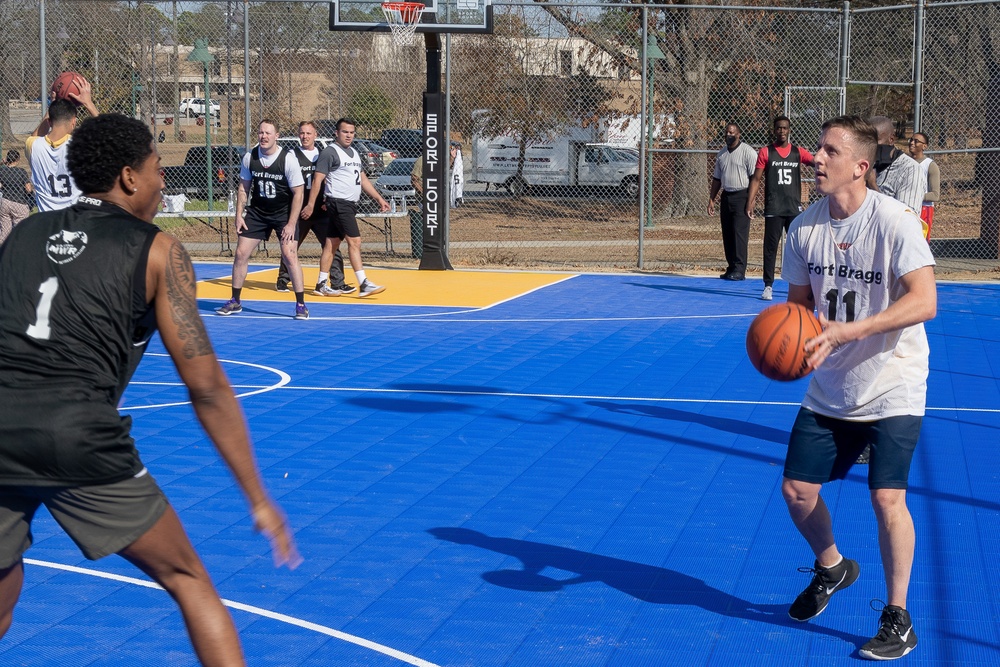 Pope Opens New Basketball Courts with Ribbon Cutting, Tournament