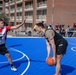 Pope Opens New Basketball Courts with Ribbon Cutting, Tournament