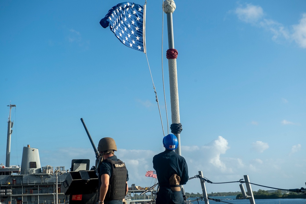 USS Sampson Guam Visit