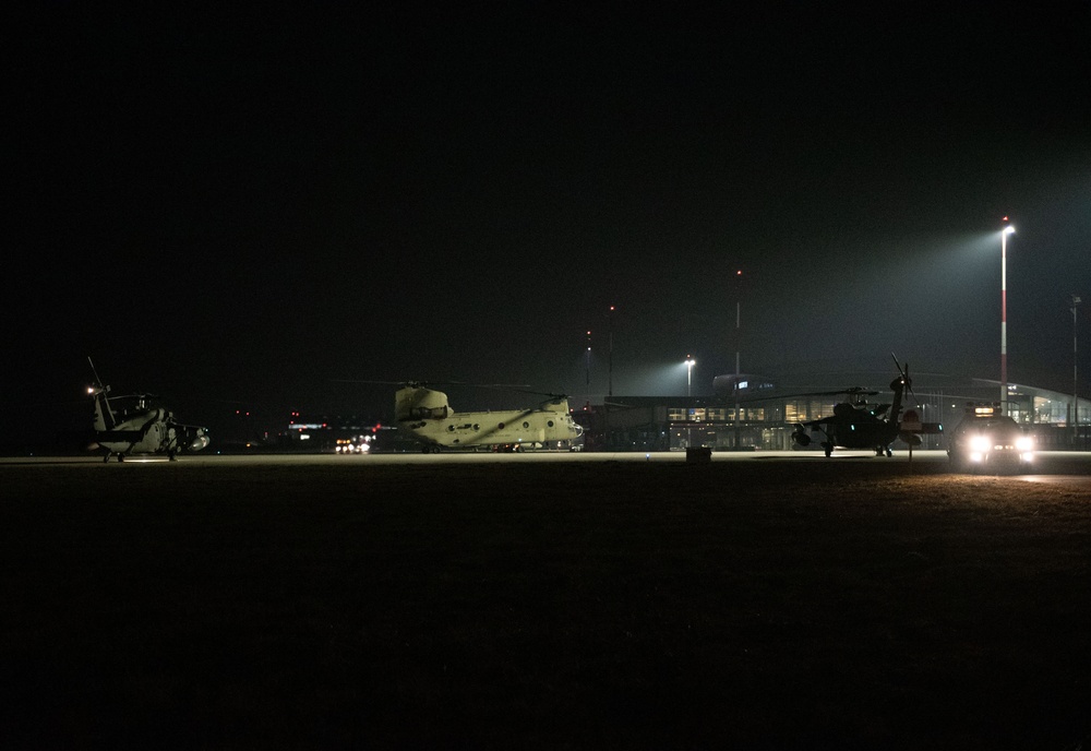 Night operations during NATO support in Poland