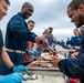 Spruance Holds Steel Beach Picnic