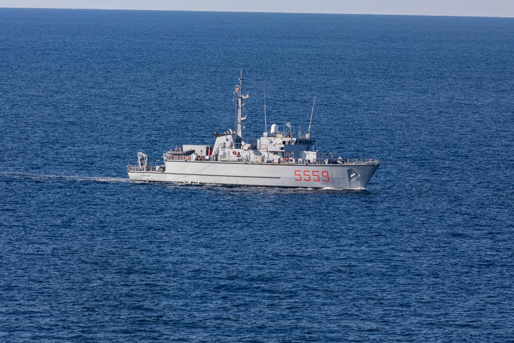 Neptune Strike 22 highlights the natural evolution of NATO’s ability to integrate the high-end maritime warfare capabilities of a carrier strike group to support the defense of the Alliance.