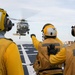 USS Ross conducts flight operations with Knighthawk helicopter