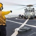 USS Ross conducts flight operations with Knighthawk helicopter
