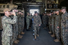CMC and SMMC visit 11th MEU while deployed