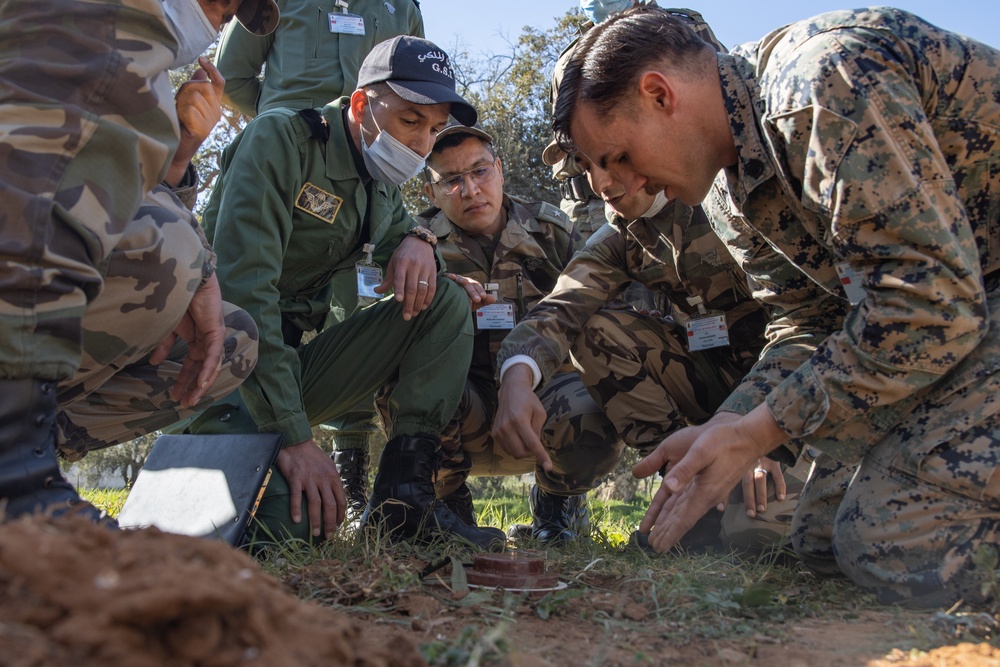 2nd MLG Explosive Ordnance Disposal Humanitarian Mine Action Program Morocco 2022